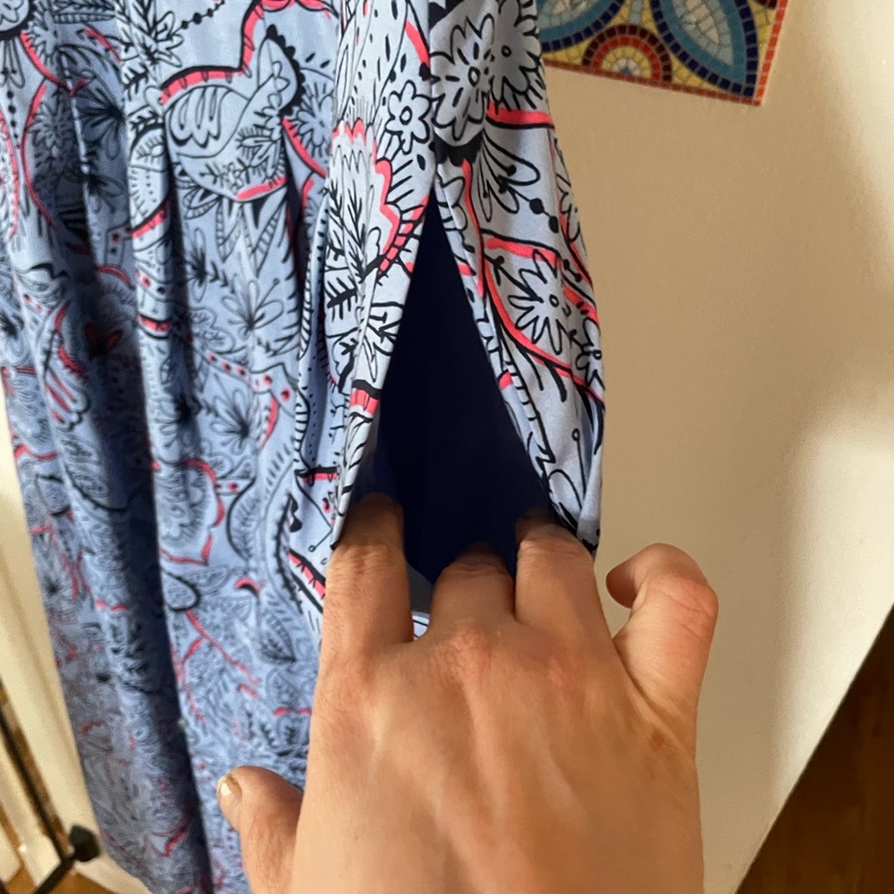 Boden Blue and Red Floral Dress - Picture 9 of 12